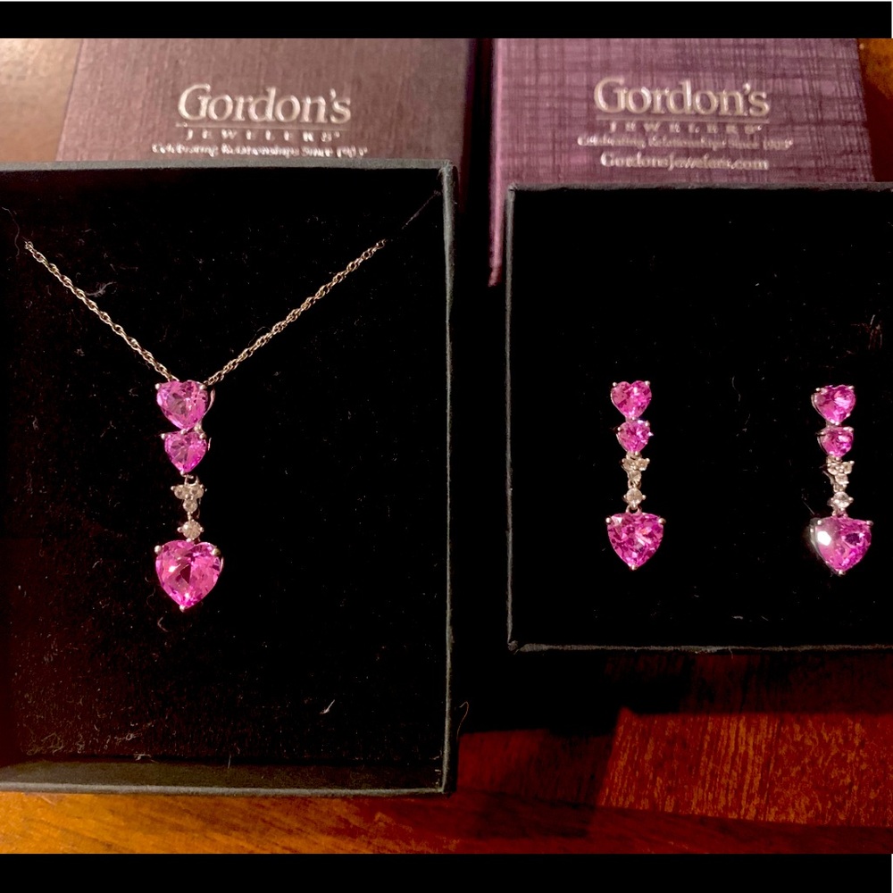 💝Heart-Shape Necklace & Earrings set💝